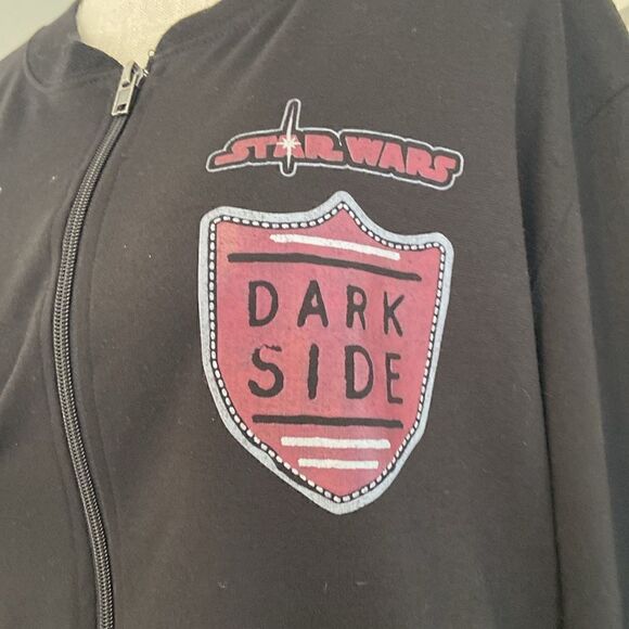 Disney Parks Star Wars Black Long Sleeve Zipper Darth Vader Empire Jacket Size L - Picture 4 of 9